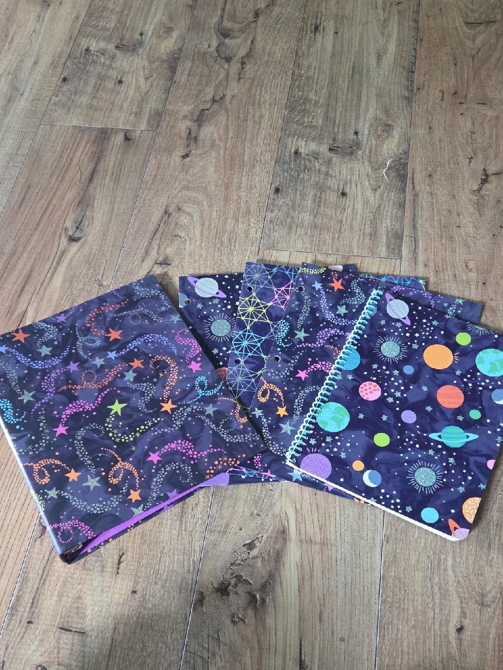 Top Flight | Space Galaxy Binder, Notebook, and Folders Set - Purple Multicolor